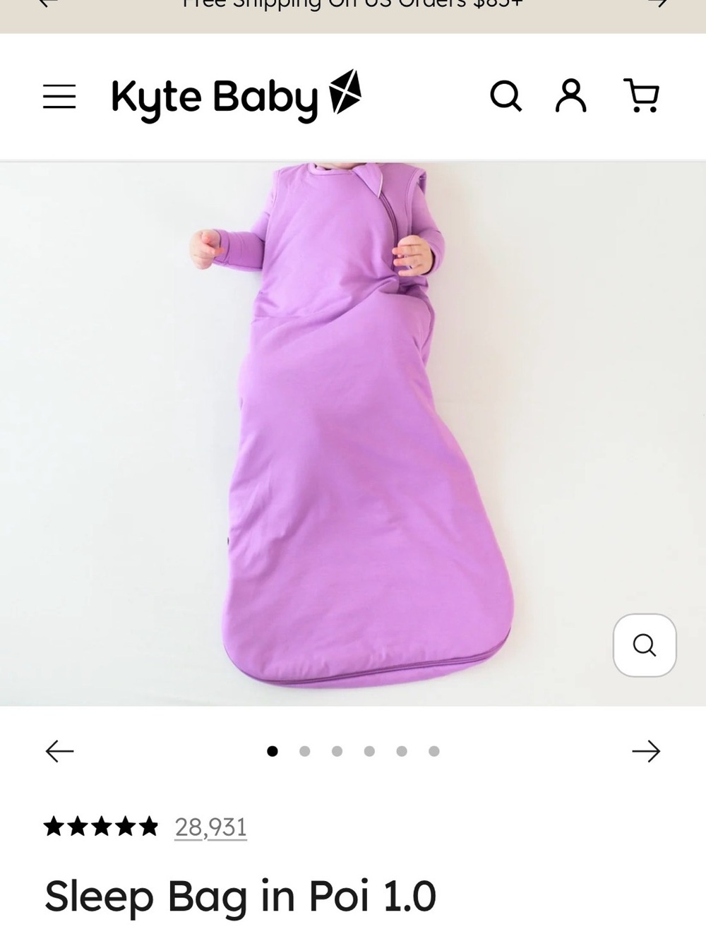 2 -Kyte BABY Hot Pink and purple Sleeveless sleep bags Zip-Front Piece